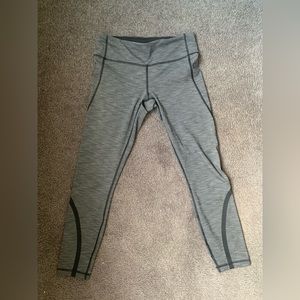 Lululemon Dark Grey Heather Cropped Leggings